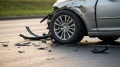 Pstrążna: Hyundai uderzył w autobus, dwie osoby ranne